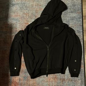 Men’s size small, KOIIAR hoodie with snap detail on sleeves